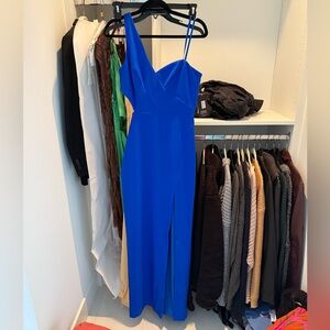 Aidan Crepe Cutout Column Dress